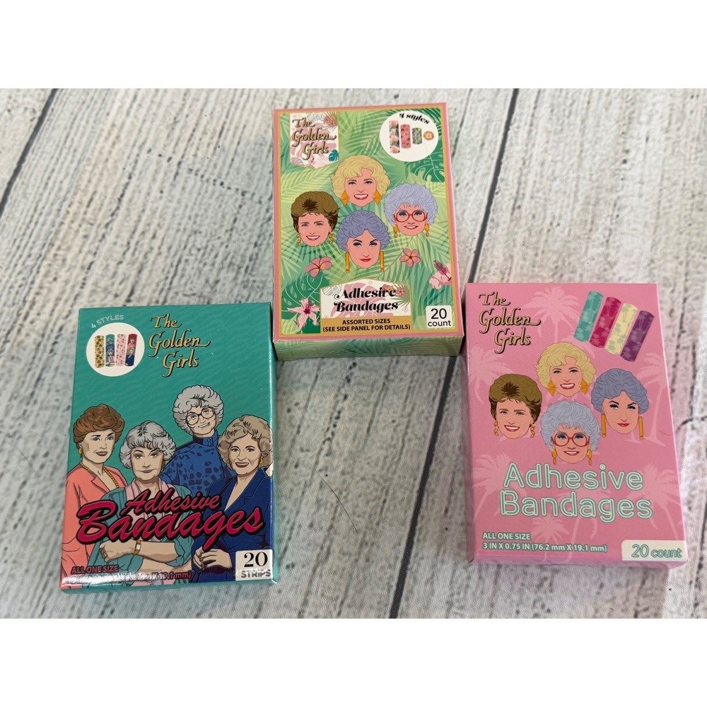 The Golden Girls Adhesive Bandages 3 Box Bundle 60 Count Total New